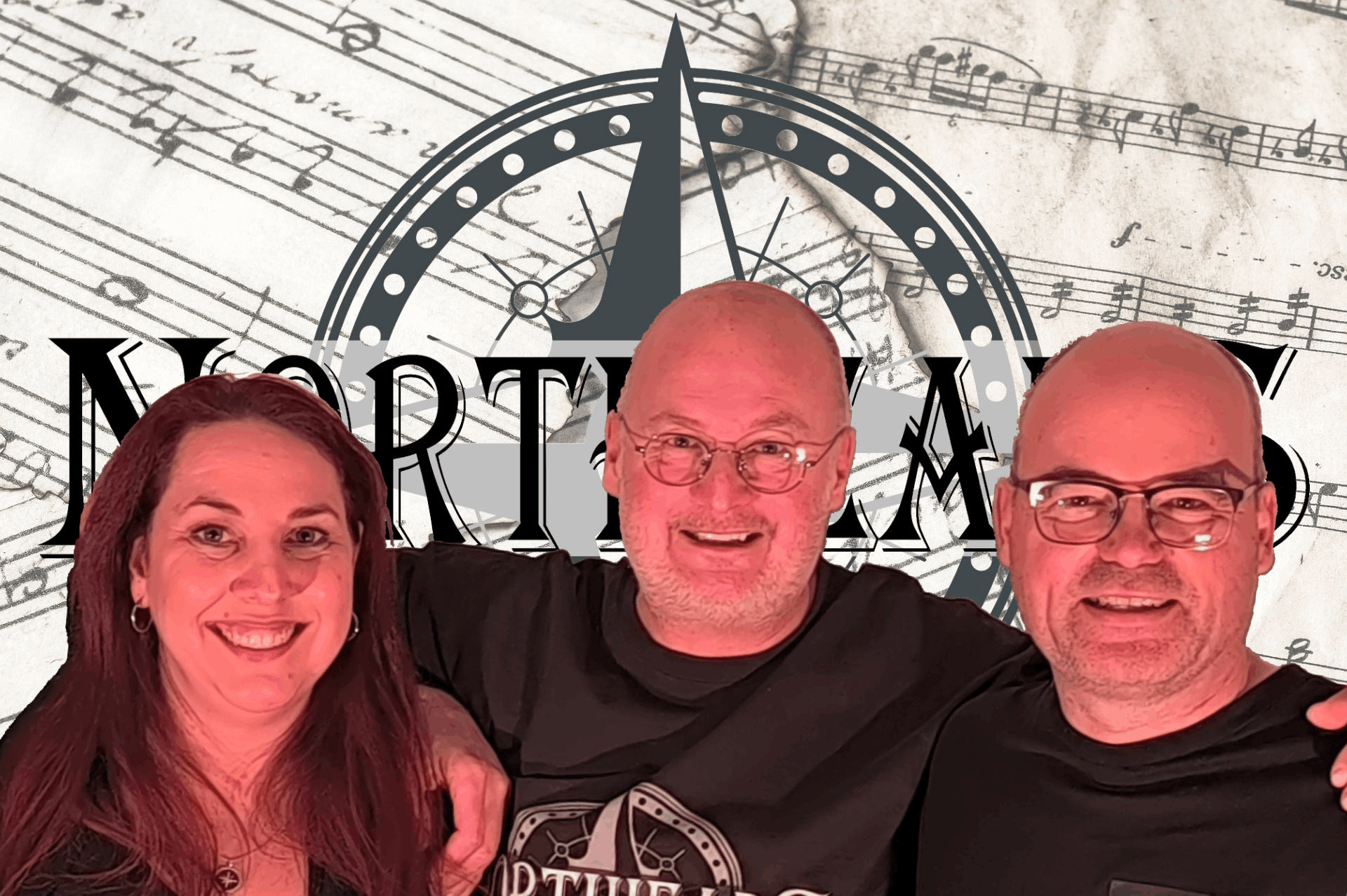 Unser Logo, ein Kompass mit dem Namen Northheads